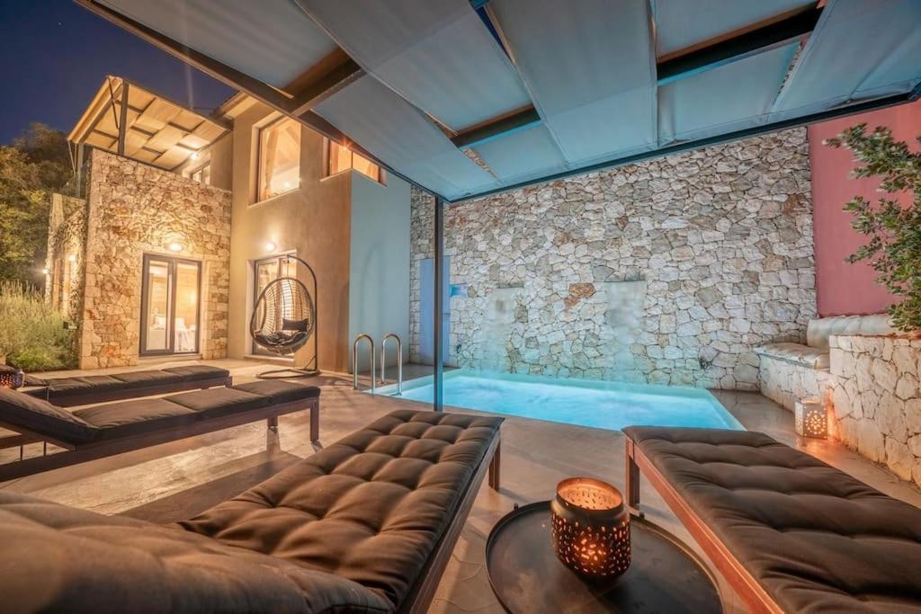 Villa Elisabeth Sea View Private Pool Fiskardo Kefalonia Katsarata Екстер'єр фото