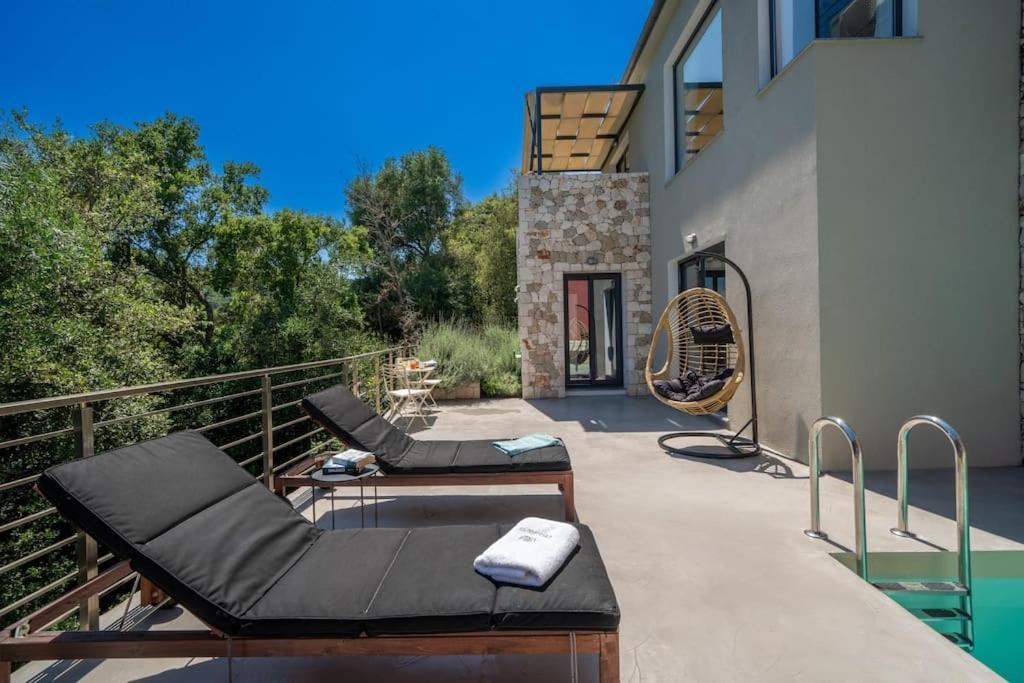 Villa Elisabeth Sea View Private Pool Fiskardo Kefalonia Katsarata Екстер'єр фото